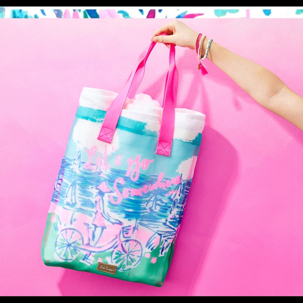 2021 Lilly Pulitzer mesh shopper tote NEW